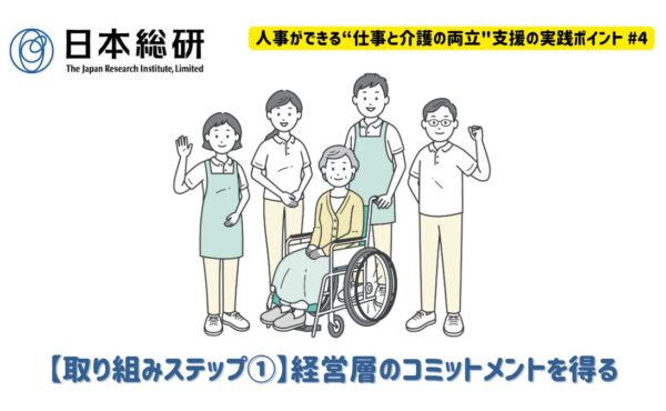 【取り組みステップ①】経営層のコミットメントを得る｜人事ができる“仕事と介護の両立”支援の実践ポイント#4