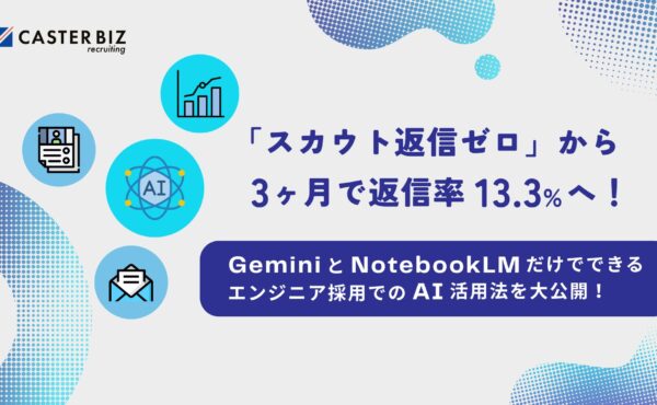 「スカウト返信ゼロ」から3ヶ月で返信率13.3％へ。エンジニア採用でのAI活用方法とは